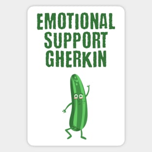 Emotional Support Gherkin funny pickle design Magnet